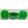 LEGO Transparent Green Sprue with Plate 1 x 1 Round (4073)