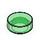 LEGO Transparent Green Tile 1 x 1 Round (35381 / 98138)