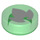 LEGO Vert transparent Tuile 1 x 1 Rond avec Elves Earth Power Symbol (20305 / 98138)