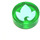 LEGO Transparentes Grün Fliese 1 x 1 Runden mit Elves Earth Power Symbol (20305 / 98138)