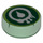 LEGO Transparant groen Tegel 1 x 1 Rond met Venomari Symbol  (98138 / 99979)