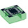 LEGO Vert transparent Tuile 1 x 1 avec Ultra Chip avec rainure (3070 / 18512)