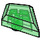 LEGO Vert transparent Tuile 1 x 2 diamant (35649)