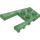 LEGO Transparant groen Wig Plaat 4 x 4 met 2 x 2 Uitsparing (41822 / 43719)