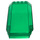 LEGO Transparant groen Voorruit 6 x 8 x 3 Wig (32086)