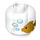 LEGO Transparent Kopf mit Goldfish Bowl Dekoration (Einbau-Vollbolzen) (3626 / 72221)