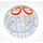 LEGO Transparent Hemisphere 2 x 2 Half (Minifig Helmet) with Jellyfish Print (47514 / 61287)