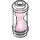 LEGO Transparent Hourglass with Transparent Dark Pink Sand (23945)