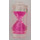 LEGO Transparent Hourglass with Transparent Dark Pink Sand (23945)