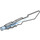 LEGO Transparent Ice Sword with Marbled Medium Blue Shaft (11439)