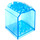 LEGO Bleu clair transparent Boîte 4 x 4 x 4 (30639)