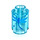 LEGO Bleu clair transparent Brique 1 x 1 Rond avec Dragon fly  avec goujon ouvert (3062 / 38639)