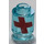 LEGO Bleu clair transparent Brique 1 x 1 Rond avec Overwatch Health Pack avec goujon ouvert (3062 / 47014)