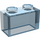 LEGO Transparant Lichtblauw Steen 1 x 2 zonder buis aan de onderzijde (3065 / 35743)