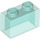 LEGO Bleu clair transparent Brique 1 x 2 sans tube à l&#039;intérieur (3065 / 35743)