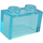 LEGO Transparent Light Blue Brick 1 x 2 without Bottom Tube (3065 / 35743)