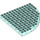 LEGO Transparant Lichtblauw Steen 12 x 12 Ronde Hoek  zonder topstiften (6162 / 42484)