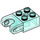 LEGO Transparent Light Blue Brick 2 x 2 with Ball Socket and Axlehole (Wide Socket) (92013)