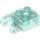 LEGO Transparent Light Blue Brick 2 x 2 with Ball Socket and Axlehole (Wide Socket) (92013)