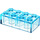 LEGO Transparent Light Blue Brick 2 x 4 (3001 / 72841)