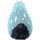 LEGO Transparent Light Blue Cocoon Petal with Black Base Pattern (15358)