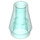 LEGO Transparent Light Blue Cone 1 x 1 without Top Groove (4589 / 6188)