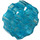 LEGO Transparant Lichtblauw Connector Ronde met Pin en As Gaten (31511 / 98585)
