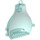 LEGO Transparent Light Blue Container - Pear Shaped Half (65253)