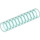 LEGO Bleu clair transparent Corrugated Tuyau 3.2 cm (4 Goujons) (23394 / 50328)
