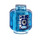 LEGO Transparent Light Blue Cyber Drone Minifigure Head (Recessed Solid Stud) (3626 / 73863)