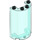 LEGO Transparent Light Blue Cylinder 2 x 4 x 5 Half (35313 / 85941)