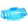LEGO Transparent Light Blue Cylinder 3 x 8 x 5 Half with 3 Holes (15361)