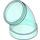 LEGO Transparent Light Blue Cylinder Tube Curved (45°) (49737)