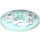 LEGO Azzurro trasparente Dish 4 x 4 con Clouds e Snowflakes Modello (Perno Solido) (3960 / 36963)