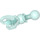 LEGO Transparent Light Blue Double Ball Joint with Ball Socket (90609)