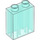 LEGO Transparent Light Blue Duplo Brick 1 x 2 x 2 without Bottom Tube (4066 / 76371)
