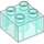 LEGO Transparentes Hellblau Duplo Backstein 2 x 2 (3437 / 89461)