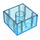 LEGO Bleu clair transparent Duplo Brique 2 x 2 (3437 / 89461)