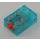 LEGO Transparent Light Blue Electric Touch Sensor with Red Button