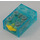 LEGO Transparent Light Blue Electric Touch Sensor with Yellow button