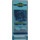 LEGO Transparent Light Blue Flag 7 x 3 with Bar Handle with Batman Logo and &#039;LOADING&#039; and &#039;POWER&#039; Sticker (30292)
