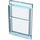 LEGO Transparent Light Blue Glass for Door with Top and Bottom Lip (4183)