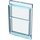 LEGO Transparant Lichtblauw Glas for Deur met boven- en onderlip (4183)