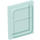 LEGO Transparent Light Blue Glass for Train Door with Lip on All Sides (35157)