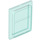 LEGO Transparent Light Blue Glass for Train Door with Lip on All Sides (35157)