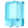 LEGO Transparent Light Blue Glass for Window 1 x 2 x 2 Plane (4862)