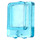 LEGO Transparant Lichtblauw Glas for Venster 1 x 2 x 2 Vliegtuig (4862)