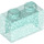 LEGO Transparenter hellblauer Glitter Backstein 1 x 2 ohne Unterrohr (3065 / 35743)