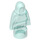 LEGO Transparant Lichtblauw Hologram Hooded Minifig Statuette (3543 / 16478)