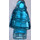 LEGO Transparentes Hellblau Hologram Hooded Minifig Statuette (3543 / 16478)